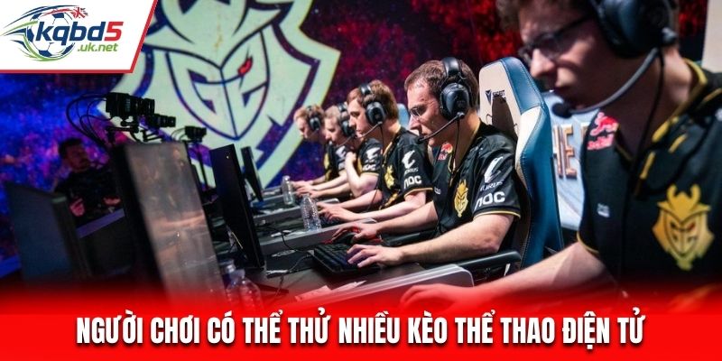 Người chơi có thể thử nhiều kèo thể thao điện tử